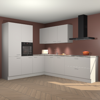 Zijdegrijze keuken Parla 87593