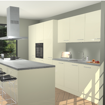 Magnolia Hoogglans keuken Straatsburg 50341