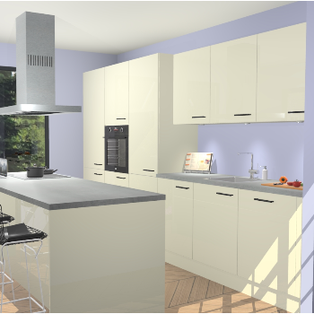 Magnolia Hoogglans keuken Straatsburg 50361