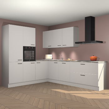 Zijdegrijze keuken Parla 87596