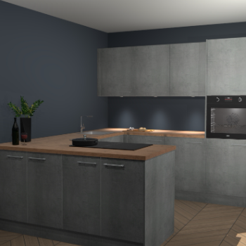 Beton Parelgrijs keuken Rosario 70502