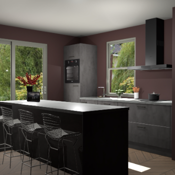 Beton Antraciet keuken Toulouse 52340