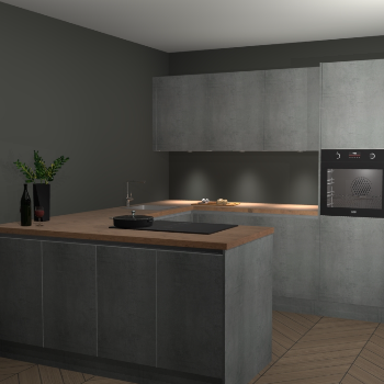  Beton parelgrijs greeploze keuken Rosario 70504