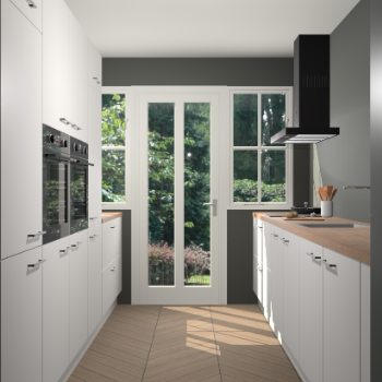 Zijdegrijze keuken Olympia 88594