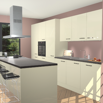 Magnolia Hoogglans keuken Straatsburg 50368