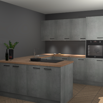 Beton Parelgrijs keuken Rosario 70505