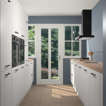 Zijdegrijze keuken Olympia 88597