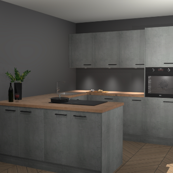 Beton Parelgrijs keuken Rosario 70506