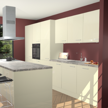 Magnolia Hoogglans keuken Straatsburg 50348