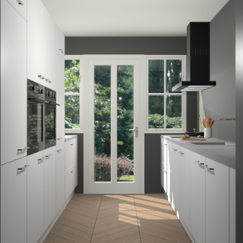 Zijdegrijze keuken Olympia 88601