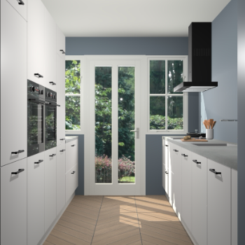 Zijdegrijze keuken Olympia 88604