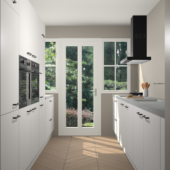 Zijdegrijze keuken Olympia 88605