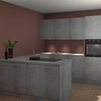 Beton Parelgrijs keuken Rosario 70527