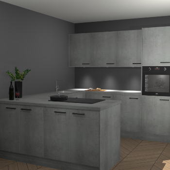 Beton Parelgrijs keuken Rosario 70529