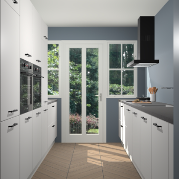 Zijdegrijze keuken Olympia 88615