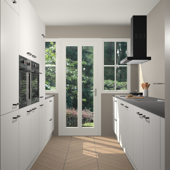 Zijdegrijze keuken Olympia 88616