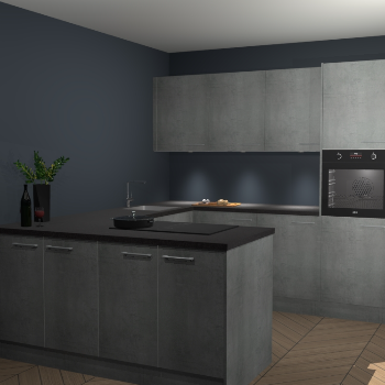 Beton Parelgrijs keuken Rosario 70540