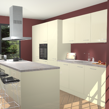 Magnolia Hoogglans keuken Straatsburg 91246