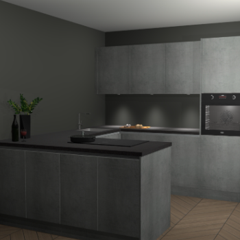  Beton parelgrijs greeploze keuken Rosario 70543