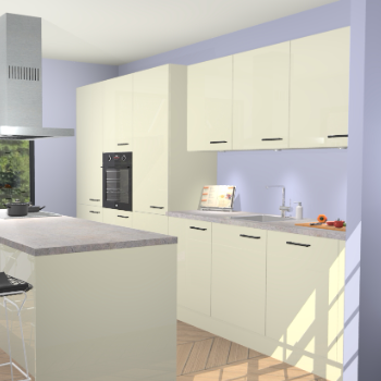 Magnolia Hoogglans keuken Straatsburg 50365