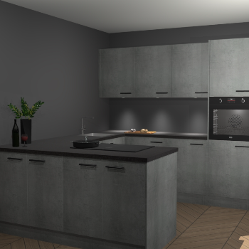 Beton Parelgrijs keuken Rosario 70544