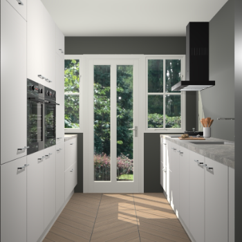 Zijdegrijze keuken Olympia 88619