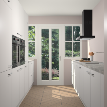 Zijdegrijze keuken Olympia 88620