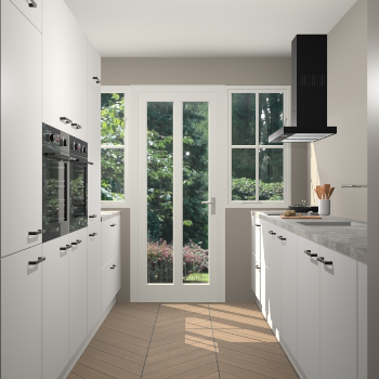 Zijdegrijze keuken Olympia 88623