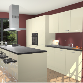 Magnolia Hoogglans keuken Straatsburg 50454