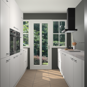 Zijdegrijze keuken Olympia 88625