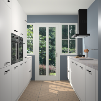 Zijdegrijze keuken Olympia 88628