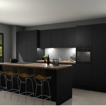 Zwarte keuken Limasol 91201