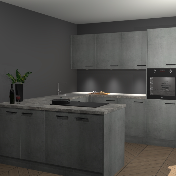 Beton Parelgrijs keuken Rosario 70556