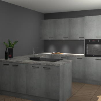 Beton Parelgrijs keuken Rosario 70557