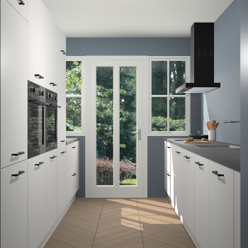 Zijdegrijze keuken Olympia 88635