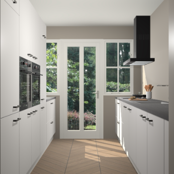 Zijdegrijze keuken Olympia 88636