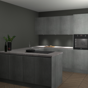  Beton parelgrijs greeploze keuken Rosario 70588