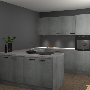 Beton Parelgrijs keuken Rosario 70590