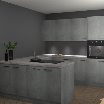 Beton Parelgrijs keuken Rosario 70592