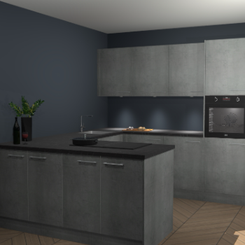 Beton Parelgrijs keuken Rosario 70601