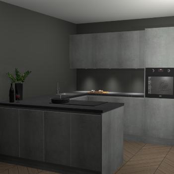  Beton parelgrijs greeploze keuken Rosario 70603