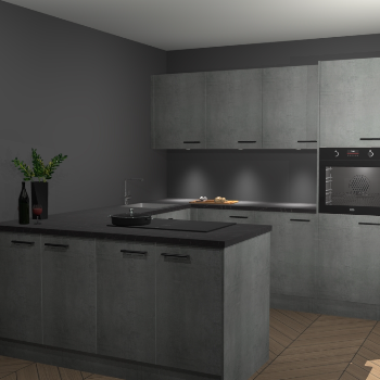 Beton Parelgrijs keuken Rosario 70604