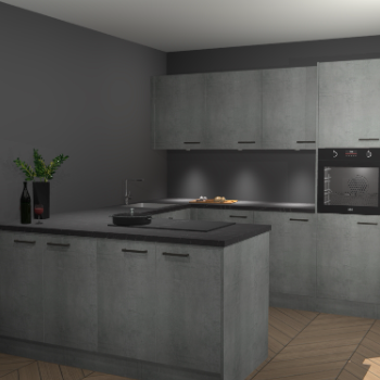 Beton Parelgrijs keuken Rosario 70606