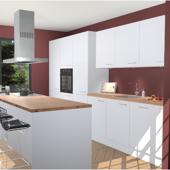 Sneeuwwitte keuken Straatsburg 50518