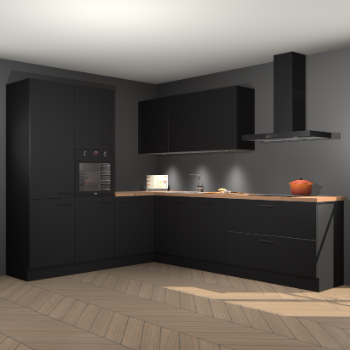 Zwarte keuken Parla 87770