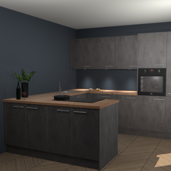 Beton Antraciet keuken Rosario 70617