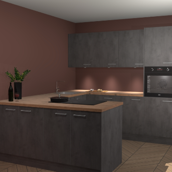 Beton Antraciet keuken Rosario 70618