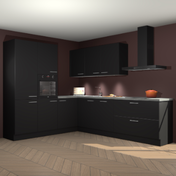 Zwarte keuken Parla 87807