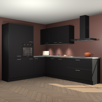 Zwarte keuken Parla 87808