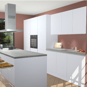 Sneeuwwitte Greeploze keuken Straatsburg 50575